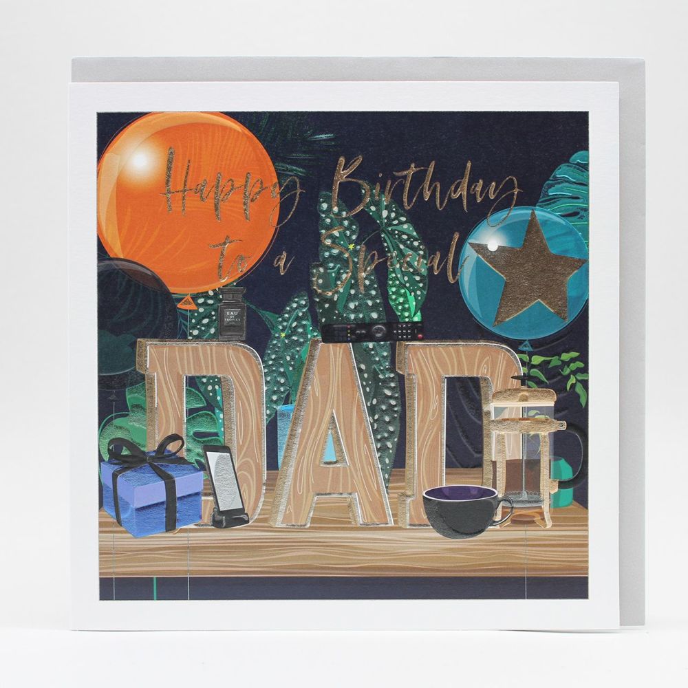 Special Dad Birthday Card - LARGE LUXURY Boxed CARD - Birthday CARDS For DA