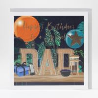 Special Dad Birthday Card - LARGE LUXURY Boxed CARD - Birthday CARDS For DAD - UNIQUE Birthday CARDS For DAD - Dad BIRTHDAY CARDS