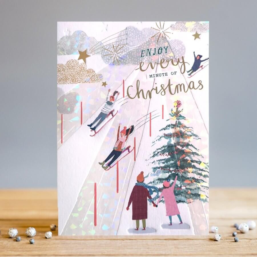 Unique Christmas Cards - ENJOY Every MINUTE Of CHRISTMAS - Christmas CARDS 