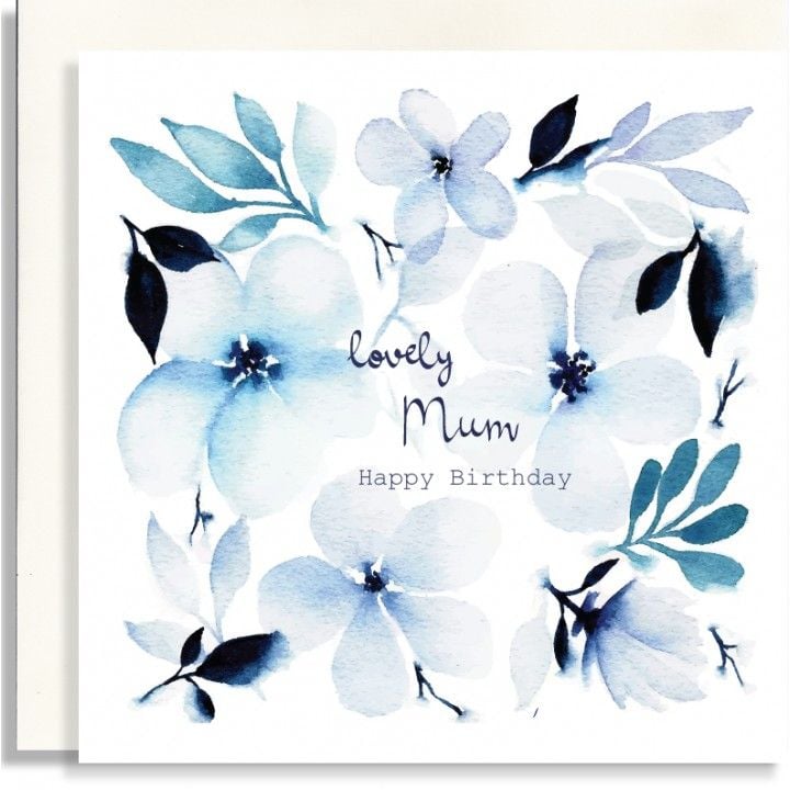 Lovely Mum Birthday Card - HAPPY Birthday - BIRTHDAY Card For MUM - Floral 