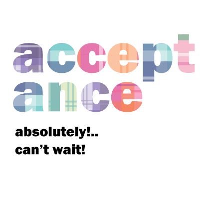 RSVP Acceptance Cards - ABSOLUTELY Can't WAIT - WEDDING Acceptance WEDDING 