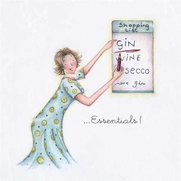 Funny Gin Birthday Cards - MORE GIN - Drinking BIRTHDAY CARDS - Gin BIRTHDA