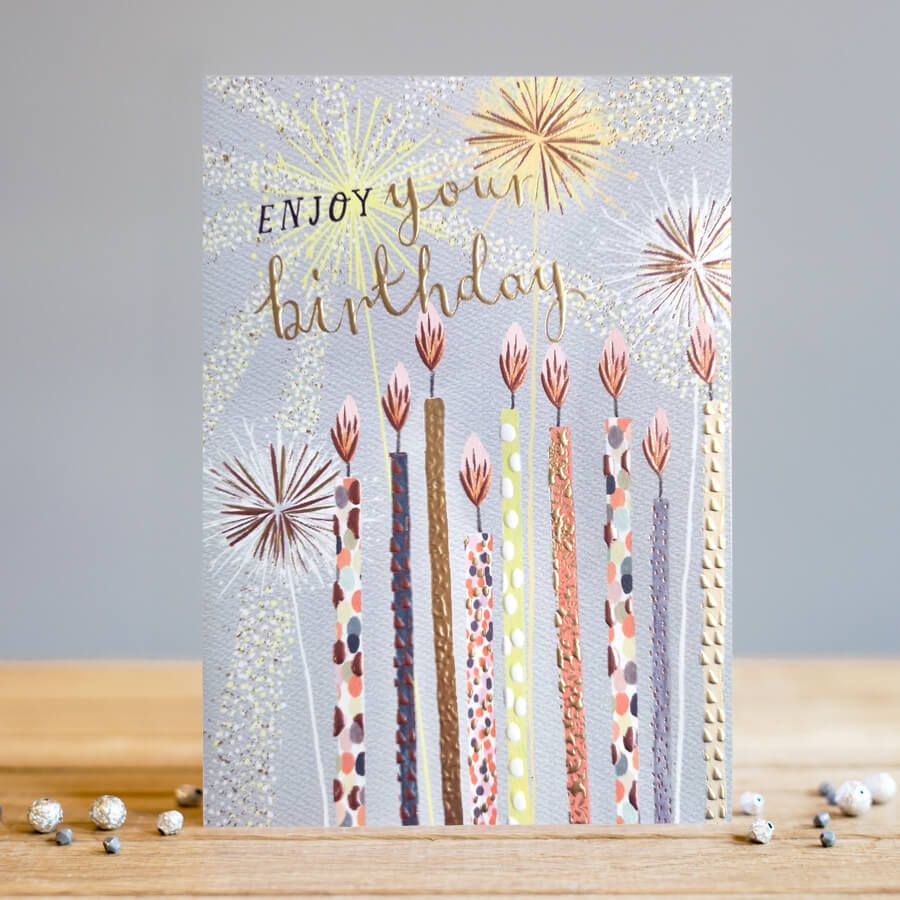 Birthday Cards For Her - ENJOY Your BIRTHDAY - Birthday CANDLE Cards Birthd