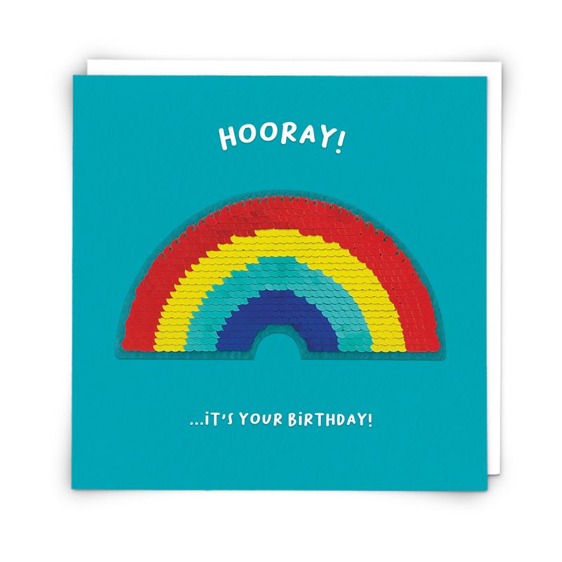 Rainbow Birthday Cards - HOORAY It's Your BIRTHDAY - Unique BIRTHDAY Cards 