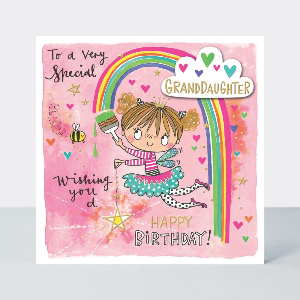 Very Special Granddaughter - CHILDRENS Birthday Cards - WISHING You a HAPPY