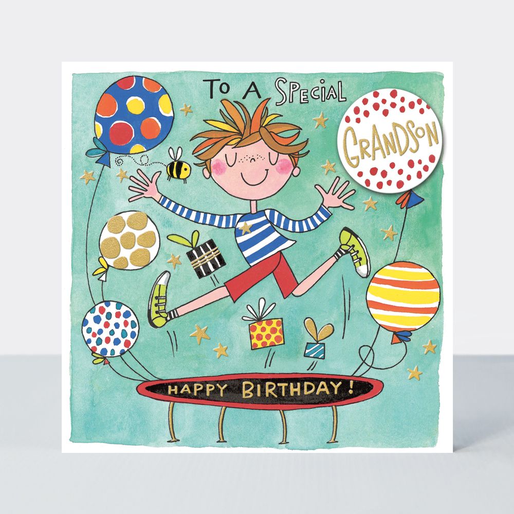 Special Grandson Birthday Cards - CHILDRENS Birthday CARDS - HAPPY BIRTHDAY