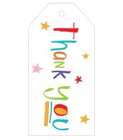 Gift Tags - THANK YOU GIFT Tags 3 PACK - LUGGAGE Style Gift TAGS - TAGS With RIBBON Attached - GIFT Wrapping - THANK YOU Teacher GIFT Tags
