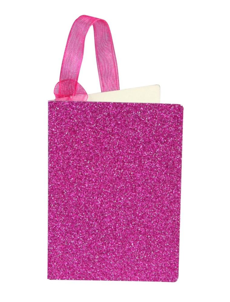 Gift Tags - CERISE GIFT Tags 3 PACK - Glitter GIFT Tags - SPARKLY CERISE Gi