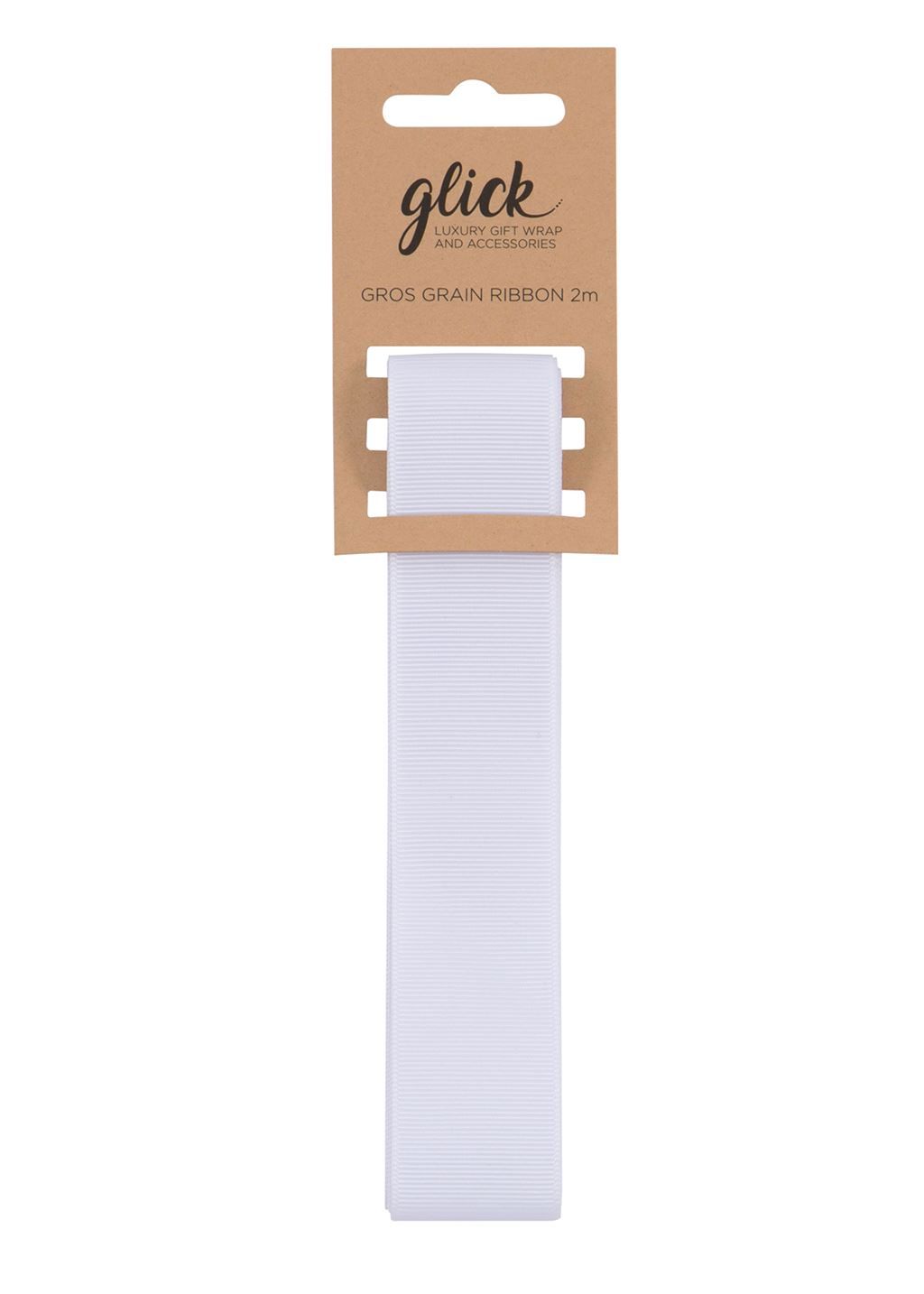 Grosgrain Ribbon 2M - WHITE - Ribbons For Gifting - WHITE Grosgrain RIBBON 