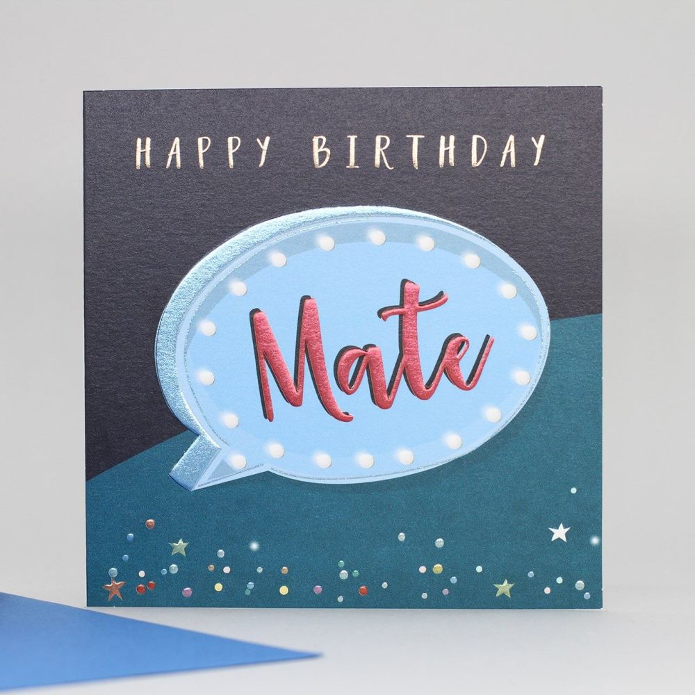 Happy Birthday Mate - BEST Friend BIRTHDAY Cards - BIRTHDAY Cards FOR HIM -