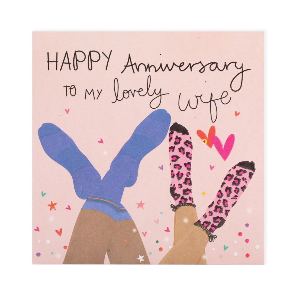 Fun Anniversary Cards - HAPPY Anniversary TO My LOVELY Wife - WIFE ANNIVERS