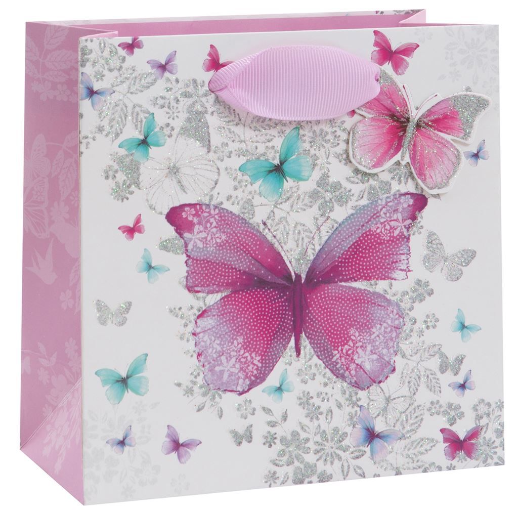 Pretty Butterflies Gift Bag - Small CELEBRATORY Gift BAG - Small GIFT Bags 