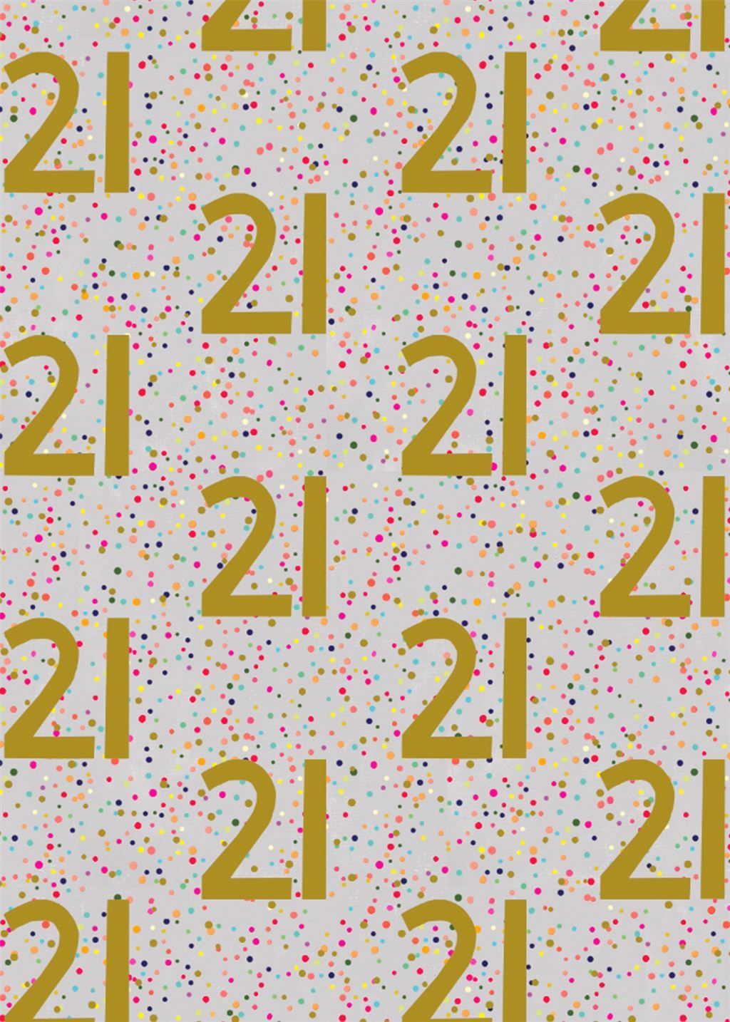 21st Birthday Wrapping Paper - 2 SHEETS Of LUXURY Gift WRAP - RECYCLABLE Wr