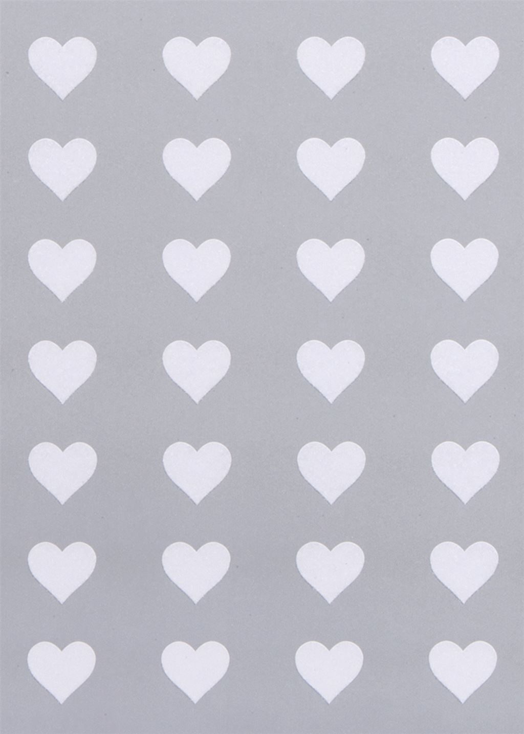 Silver/White Hearts Wrapping Paper - 2 SHEETS Of LUXURY Gift WRAP - RECYCLA