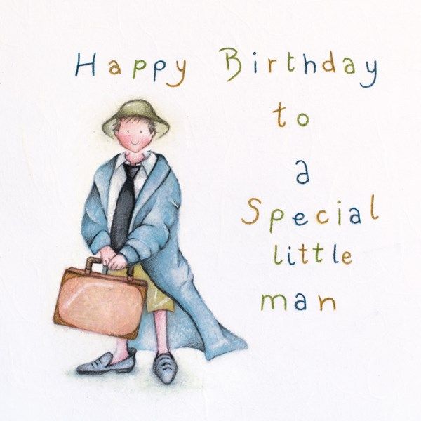 Children's Birthday Cards - HAPPY Birthday To A Special LITTLE Man - KIDS B