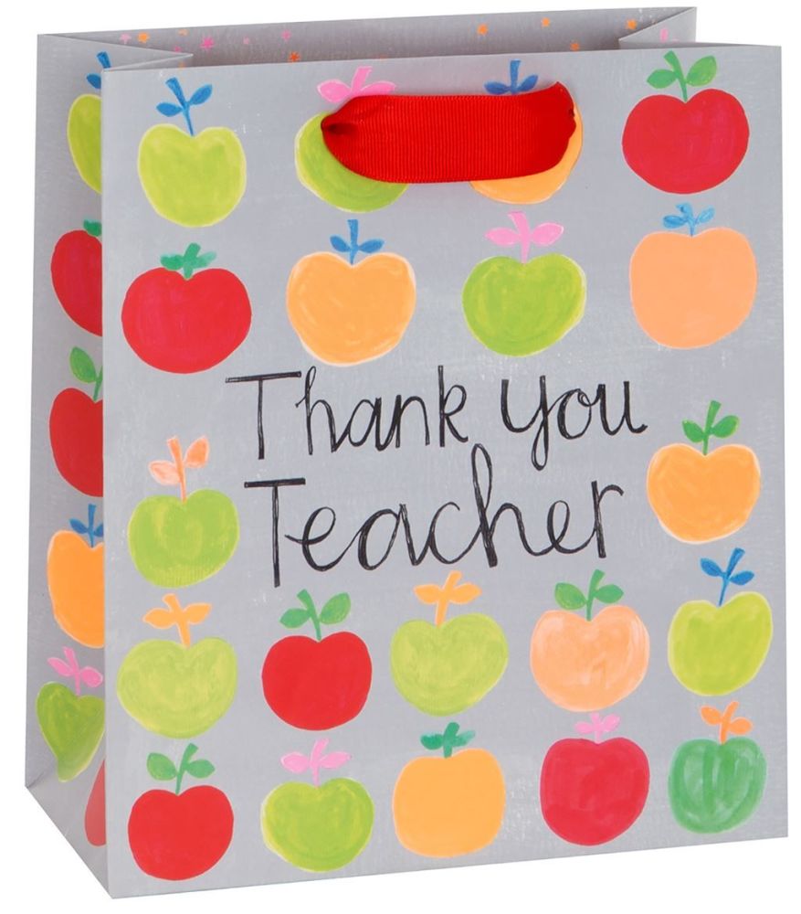 Thank You Teacher Medium Gift Bag - TEACHER GIFT Bags - MEDIUM Portrait GIF