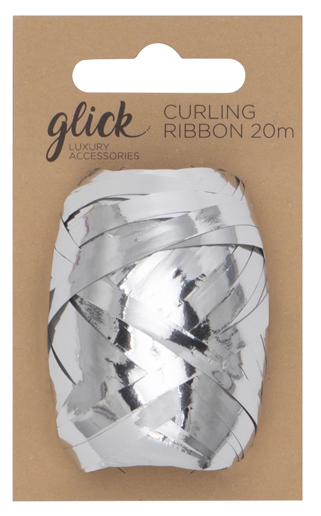 Curling Ribbon Metallic Silver - 5mm x 20m - PACK Of 2 - LUXURY Curling RIB