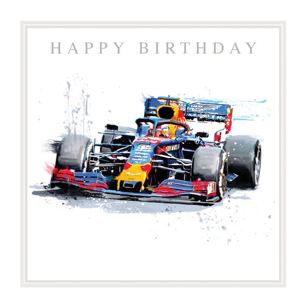 F1 Birthday Card - HAPPY Birthday - FORMULA 1 Birthday CARDS - Formula 1 CA