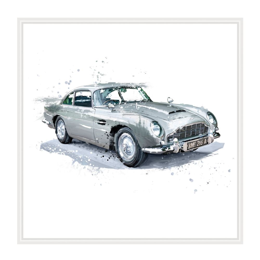 Aston Martin Cards - ASTON Martin Birthday CARDS - CLASSIC Car BIRTHDAY Car
