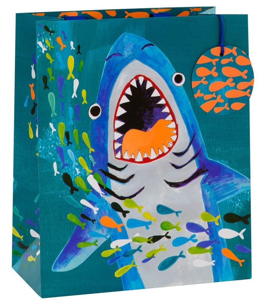 Sharks Gift Bags - CHILDREN'S GIFT Bags - SHARKS GIFT Bag LARGE - Shark PAR