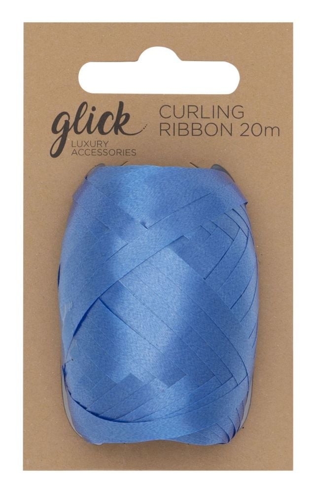 Curling Ribbon Indigo - 5mm x 20m - PACK Of 2 - LUXURY Curling RIBBON - GLOSSY Curling RIBBON - Gift WRAP Accessories
