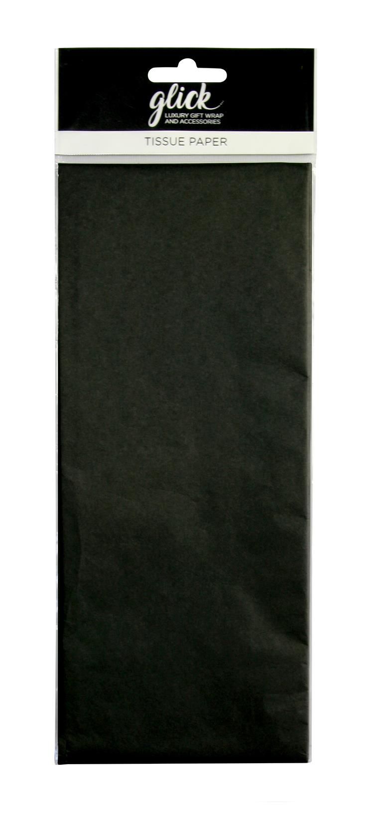 Plain Black Luxury Tissue Paper - Pack Of 4 LARGE Sheets - Luxury TISSUE Pa