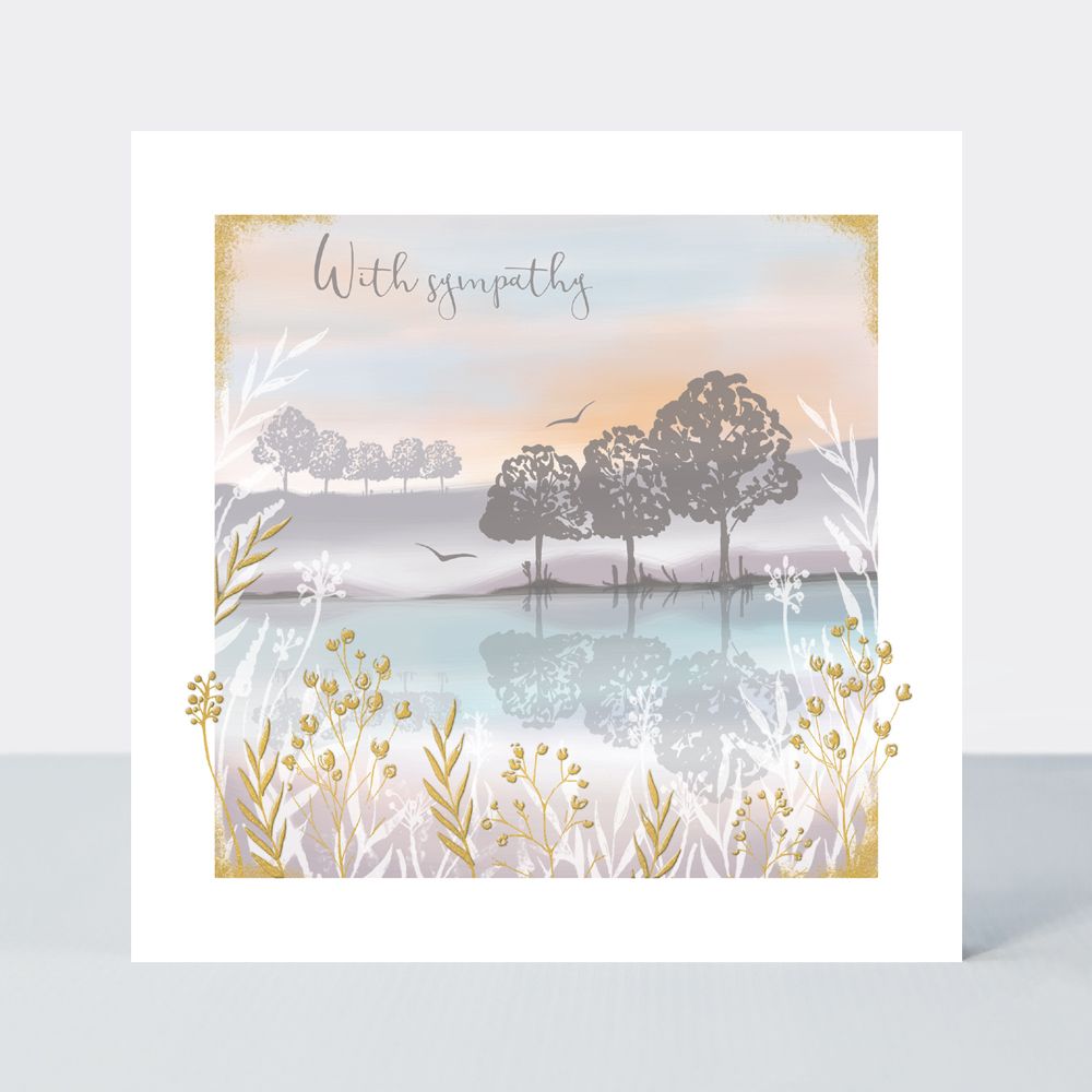 With Sympathy - SYMPATHY - BEREAVEMENT - Funeral - CONDOLENCE Cards - LAKE 