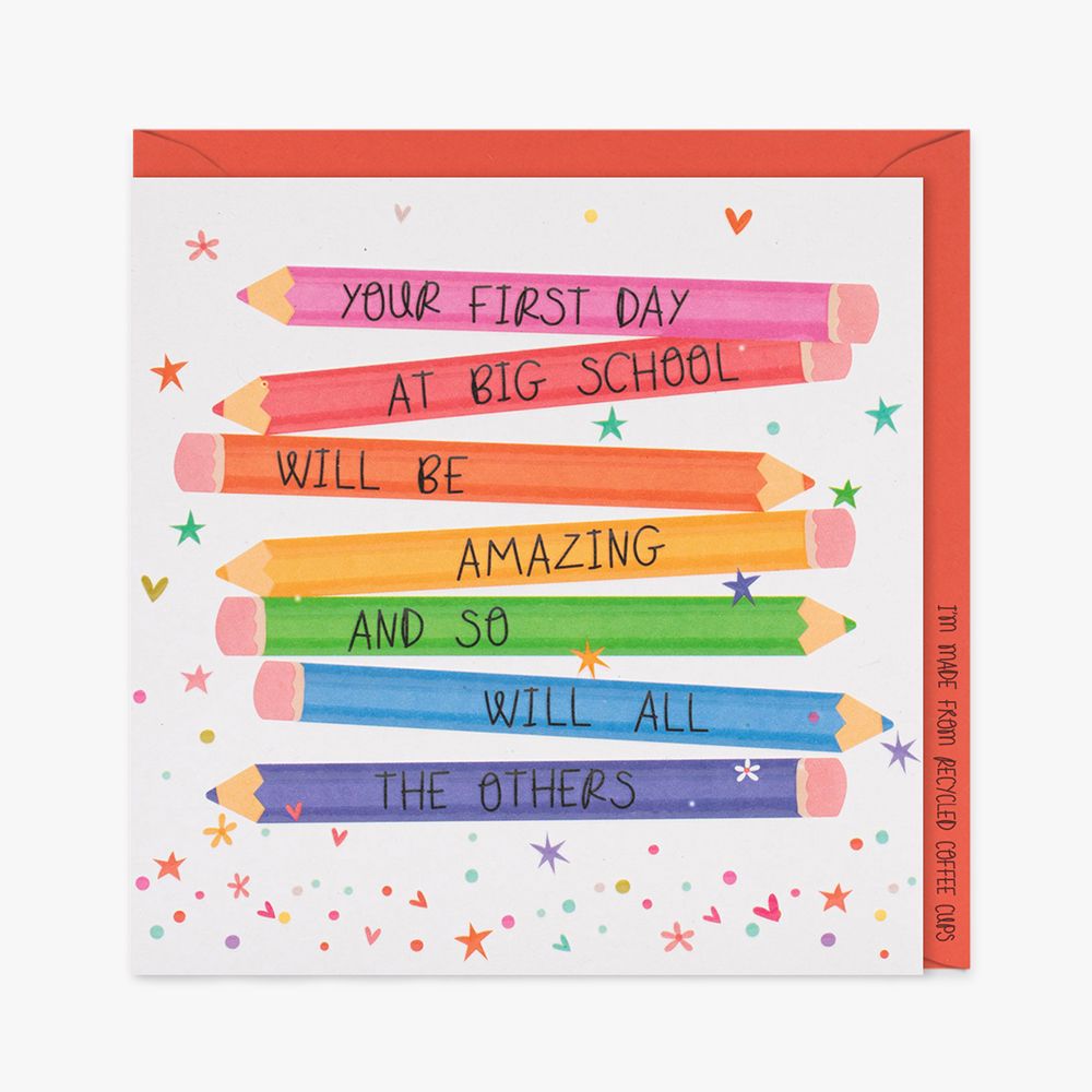 Your First Day At Big School - FIRST Day At SCHOOL & New SCHOOL CARDS - Cut