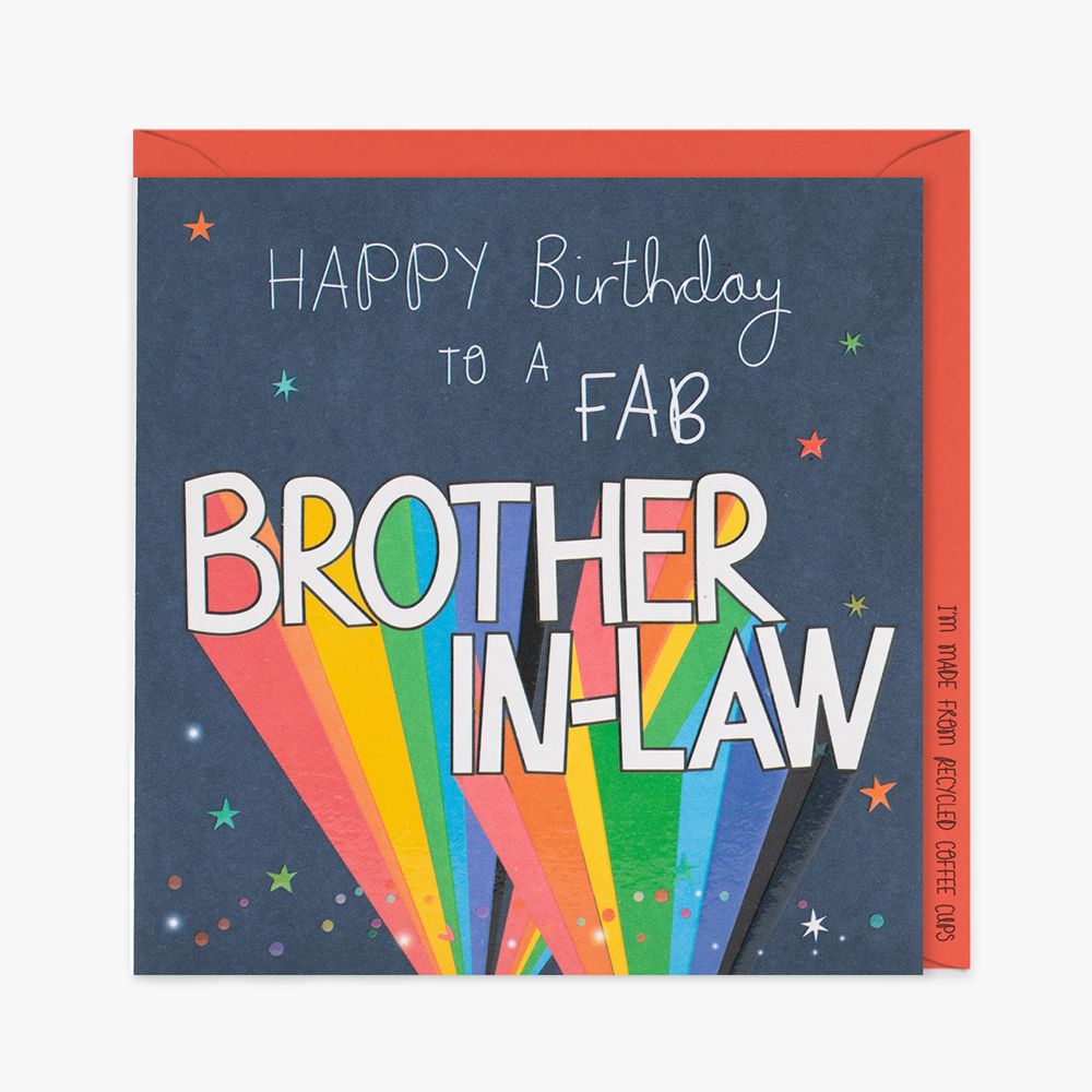 Happy Birthday To A Fab Brother In Law - BIRTHDAY Cards For BROTHER In LAW - Brother In Law CARD - Fabulous BROTHER In LAW Birthday CARDS