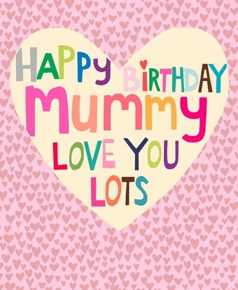 Mummy Love You Lots - Happy BIRTHDAY Mummy GREETING Card - Large 18.5 x 15.