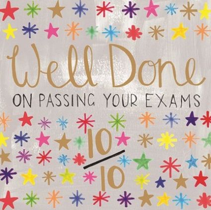Well Done On Passing Your Exams 10/10 - CONGRATULATIONS Exam CARD - Exam CA
