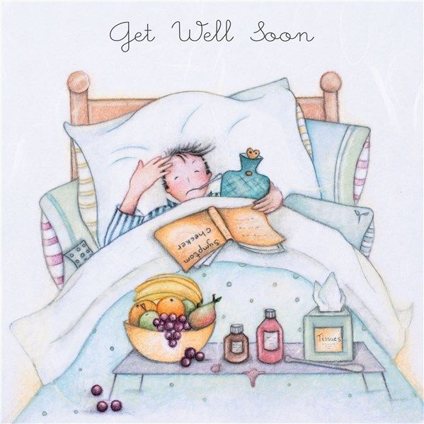 Get Well Soon Card For Male - GET Well SOON Cards UK - Funny GET Well CARD 