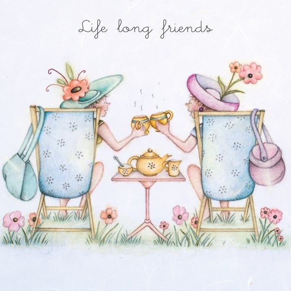 Friendship Birthday Cards - LIFE Long FRIENDS - Birthday CARDS For Friends - BESTIE Birthday CARDS - Friendship BIRTHDAY Card For - Sister - COUSIN
