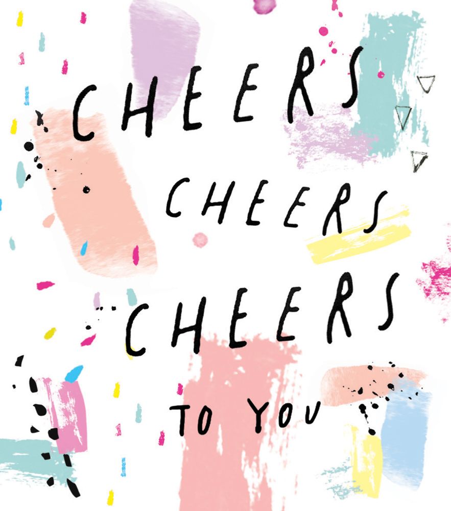 Cheers To You - NOTE CARDS - MINI Note CARDS - PACK Of 6 - MINI Note Cards With ENVELOPES - Mini CARDS & ENVELOPES - Small CARDS For GIFTS