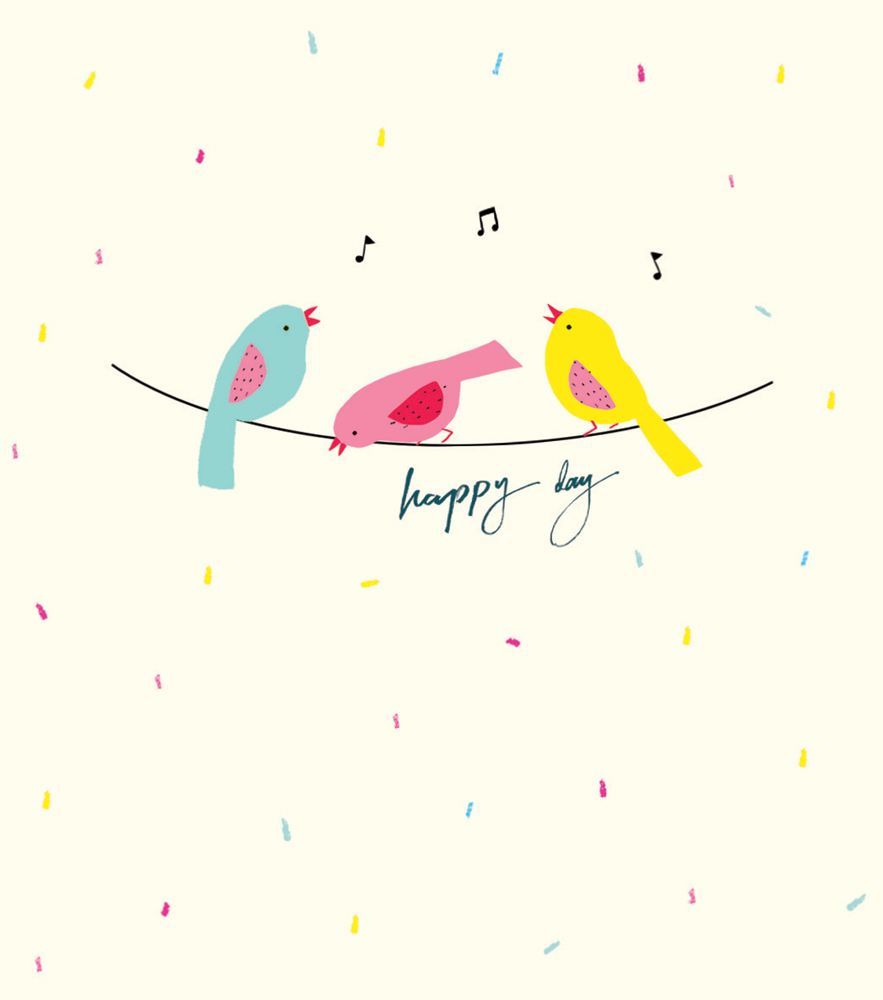 Happy Day - NOTE CARDS - MINI Note CARDS - PACK Of 5 - MINI Note Cards With