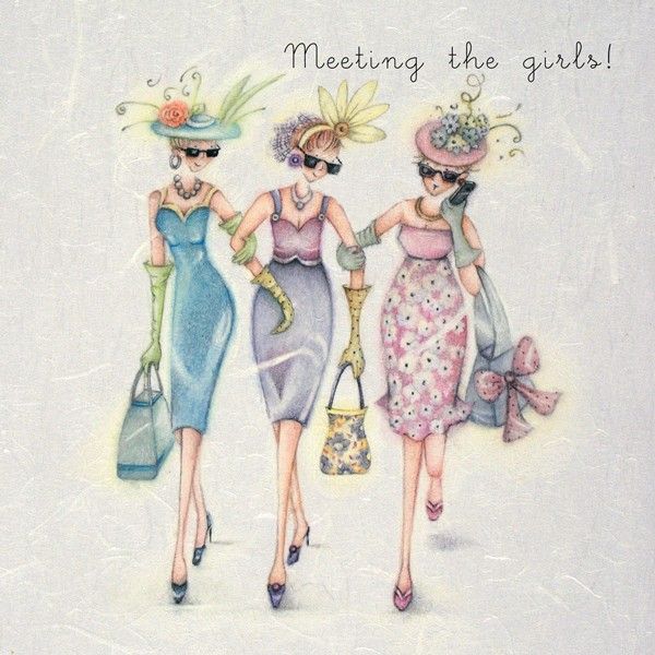 Birthday Cards For Friends - MEETING The GIRLS - Best FRIENDS Birthday CARD