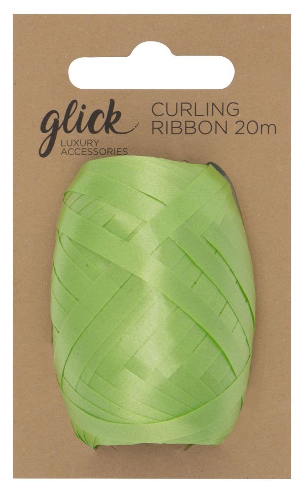 Curling Ribbon Lime - 5mm x 20m - PACK Of 2 - LUXURY Curling RIBBON - LIME Curling RIBBON - Gift WRAP Accessories