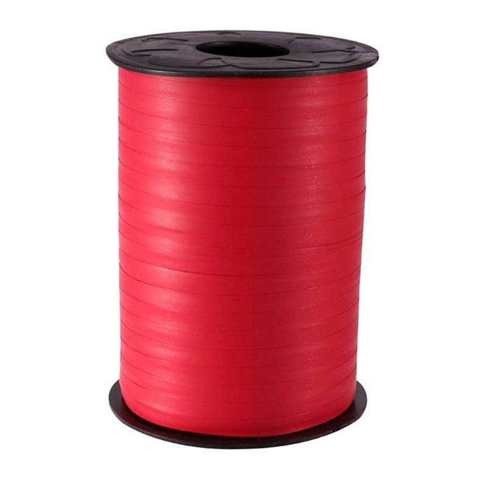 Curling Ribbon Bright Red 5mm x 500m - BALLOON ACCESSORIES - Gift WRAPPING - Curling RIBBON -  Ribbons & BOWS - Present WRAPPING Accessories