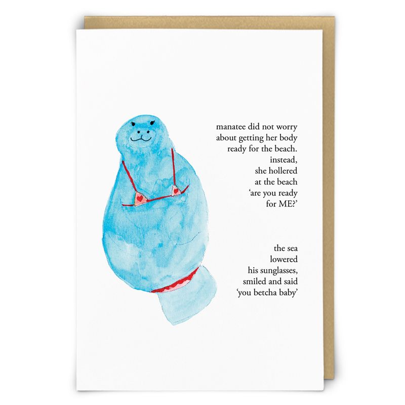 Fun BADASS Female Greeting CARD - FUNNY Inspirational Birthday CardS For Her - THE Sea Lowered His SUNGLASSES - SASSY Lady BIRTHDAY Cards