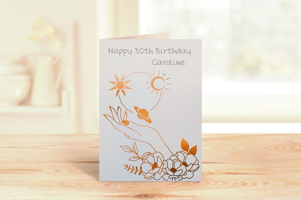 Personalised Capricorn Birthday Card For Her - HANDMADE Greeting CARDS - Star Sign Zodiac BIRTHDAY Cards – FUN Capricorn BIRTHDAY Cards