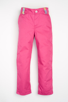 Handmade, Limited Edition - Hot Pink Girls Jeans with Blue Hearts