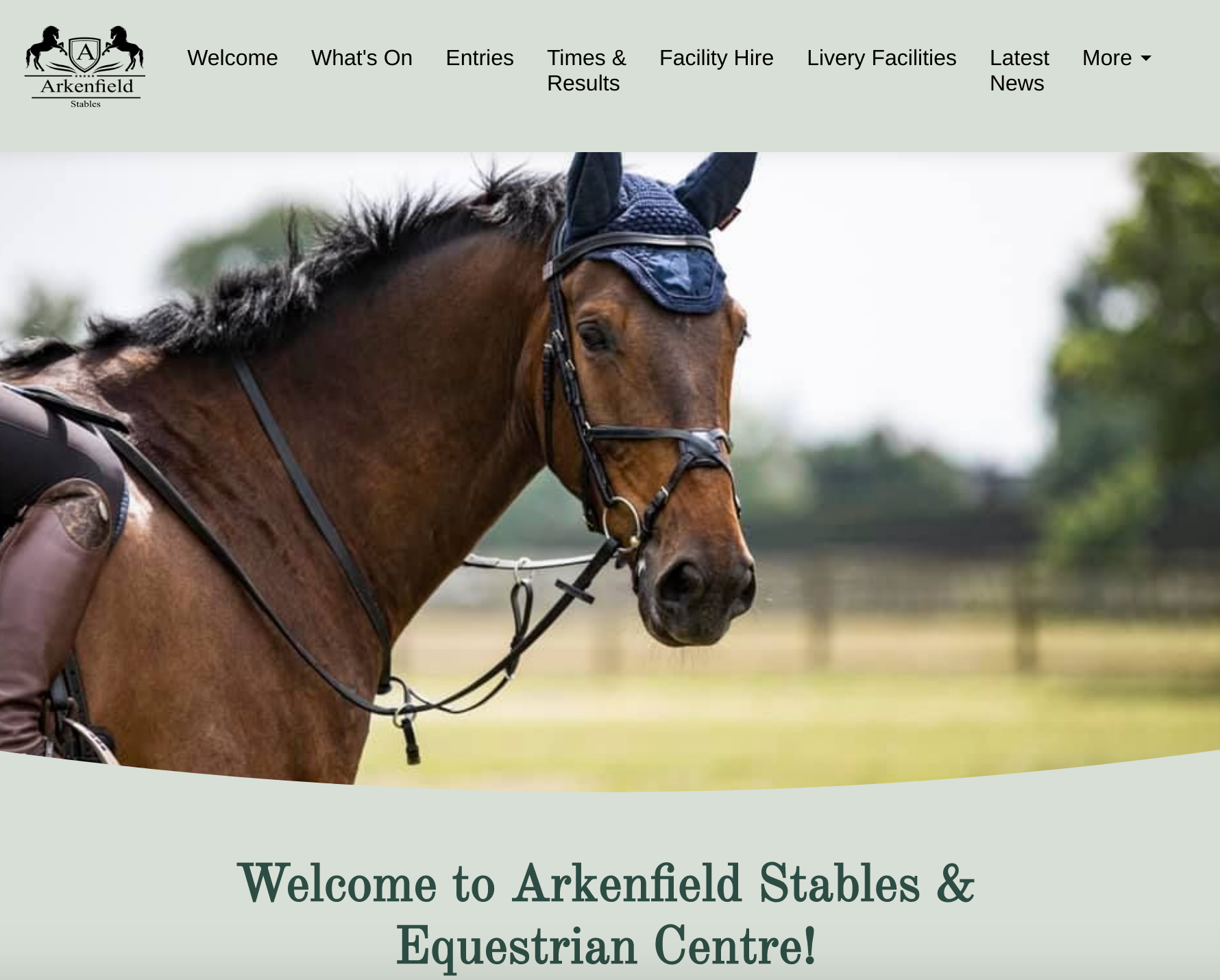 Arkenfield Stables website