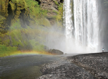 Golden rainbow, Skógafoss, Iceland