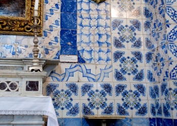 Tiles in the church at Ein Karem