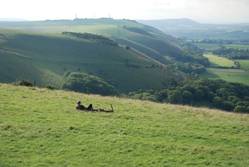 View from the scarp at Devil's Dyke, near Brighton and Hove