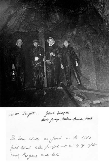 The French team of Channel Tunnel STudy Group in the Sangatte tunnel of 1880