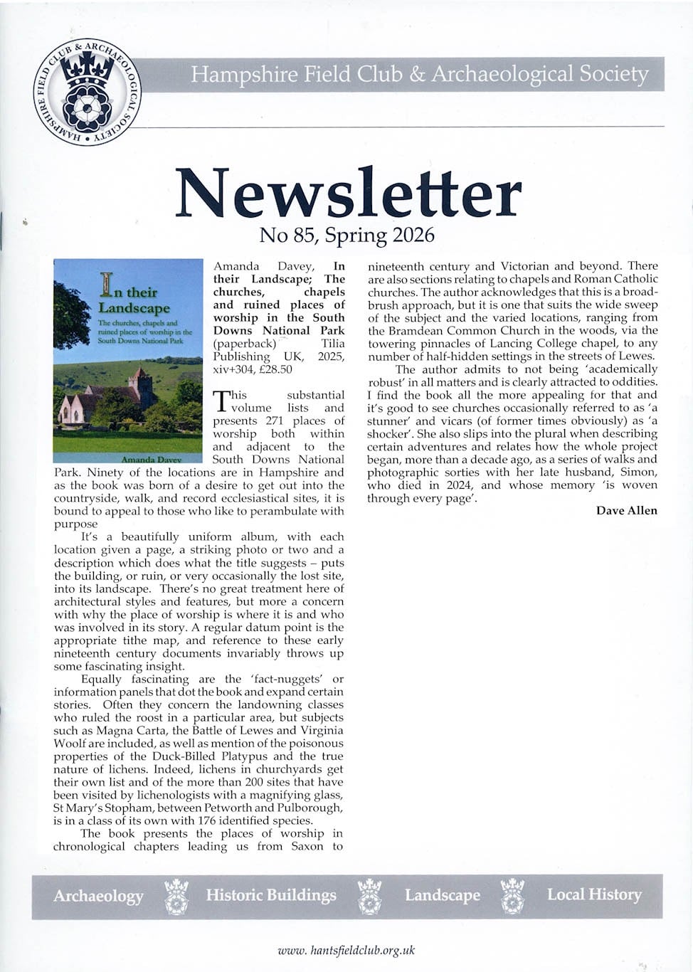 Hants Field Club review