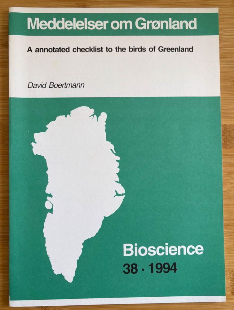 A annotated checklist to the birds of Greenland [sic]