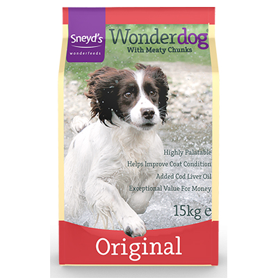 <!-- 003 --> Sneyd's Wonderdog Dog Food - Original Dry - 15kg Bag