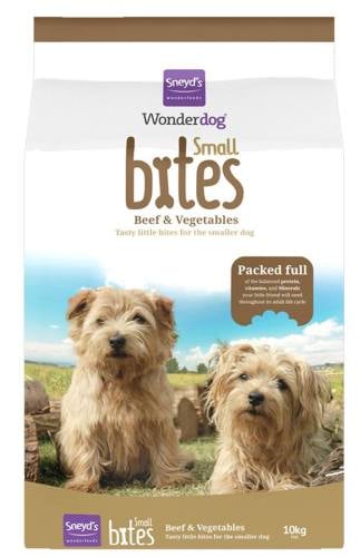 <!-- 00 -->Sneyd's Wonderdog Small Bites 10kg Tasty Beef & Vegetable - For Small Dogs